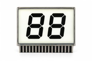 Film-Compensated STN (FSTN) segmented LCD sample
