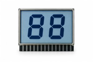 Super-Twisted Nematic (STN) segmented LCD sample