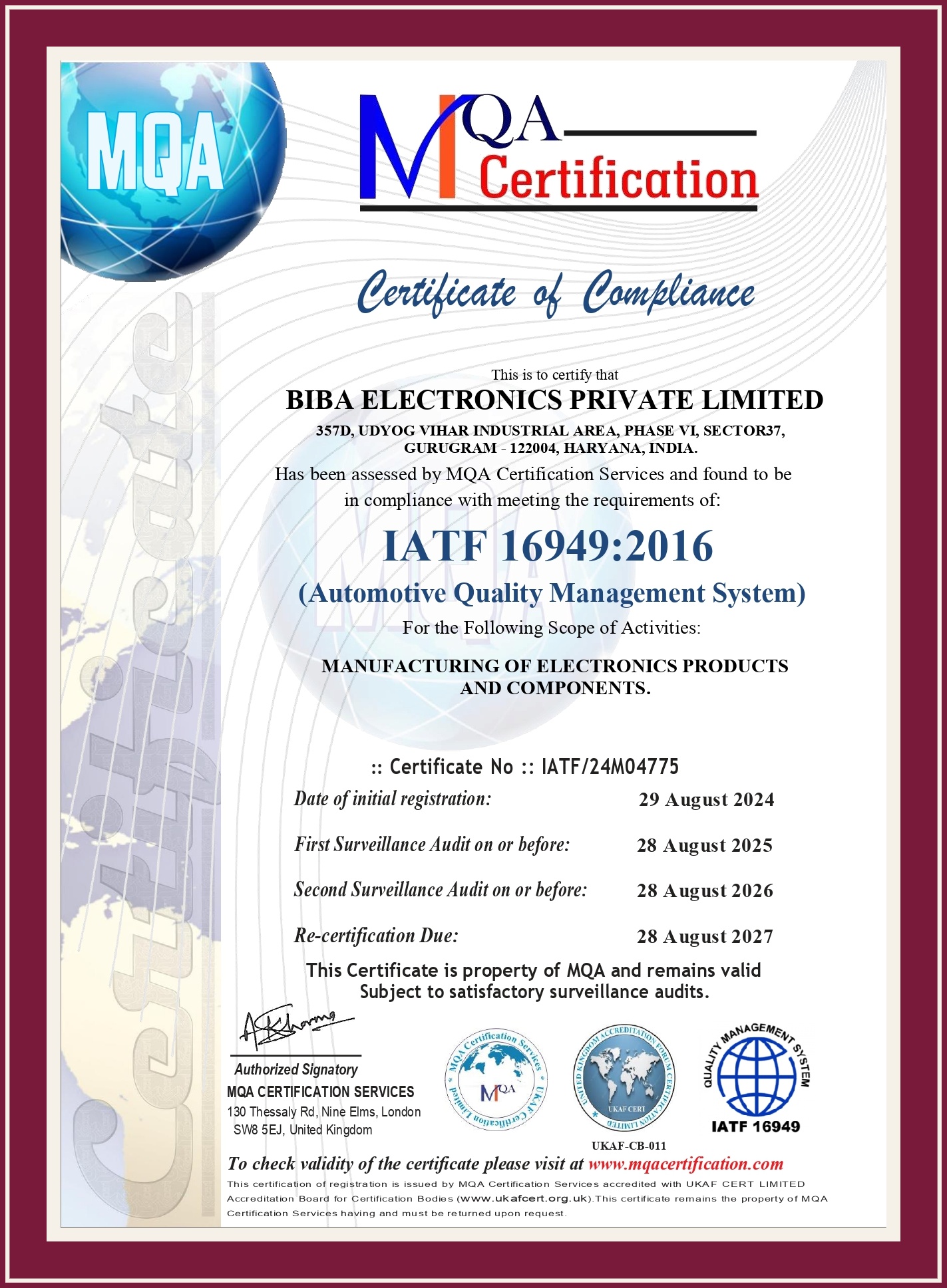 Certificate 3